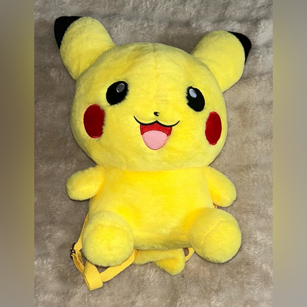 Pikachu Backpack 15” Plush Toy